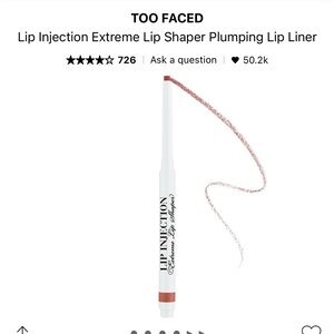 Too Faced Lip Injection Extreme Lip Shaper Plumping Lip Liner